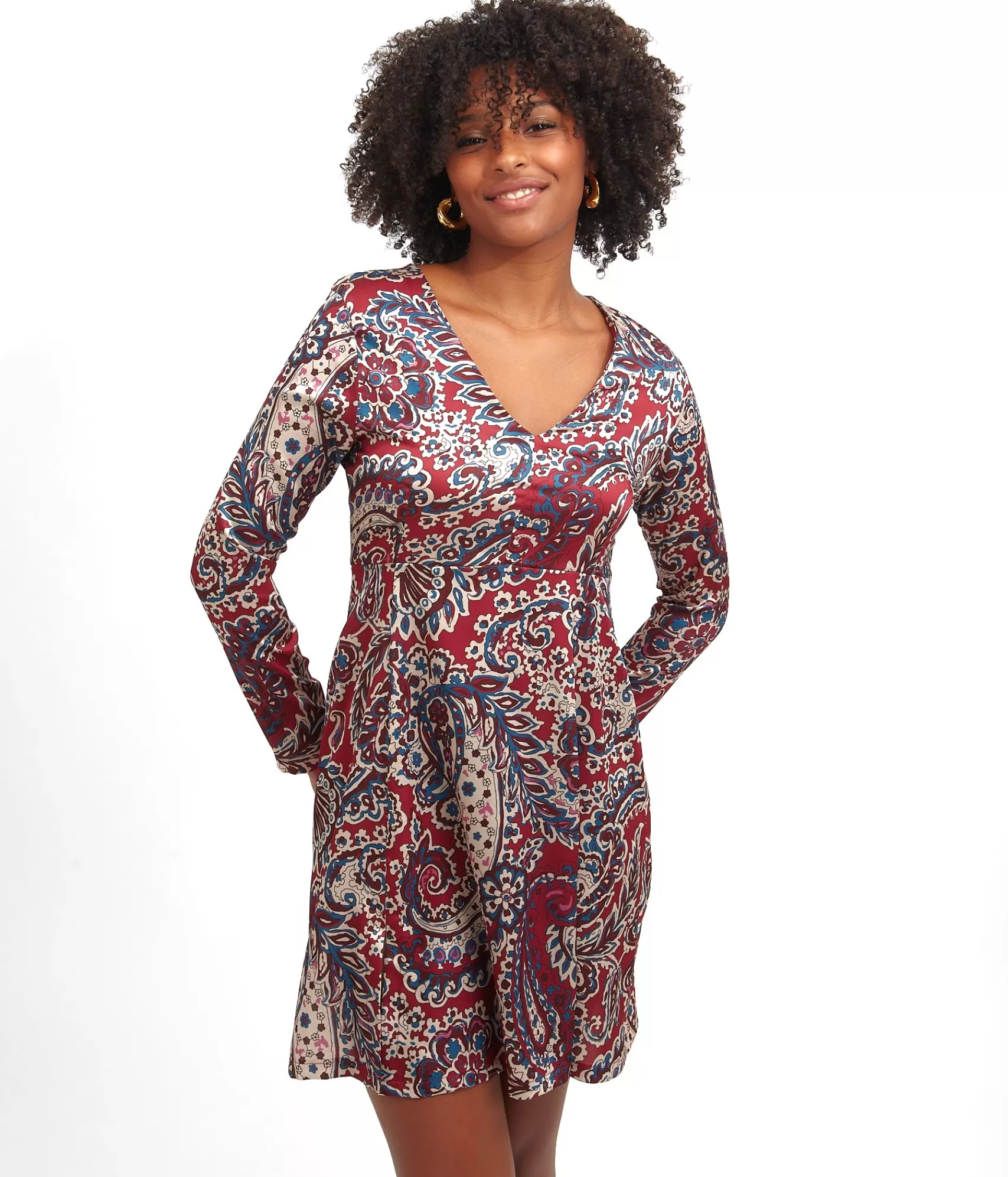 EDJI Robes*Robe col V Albane